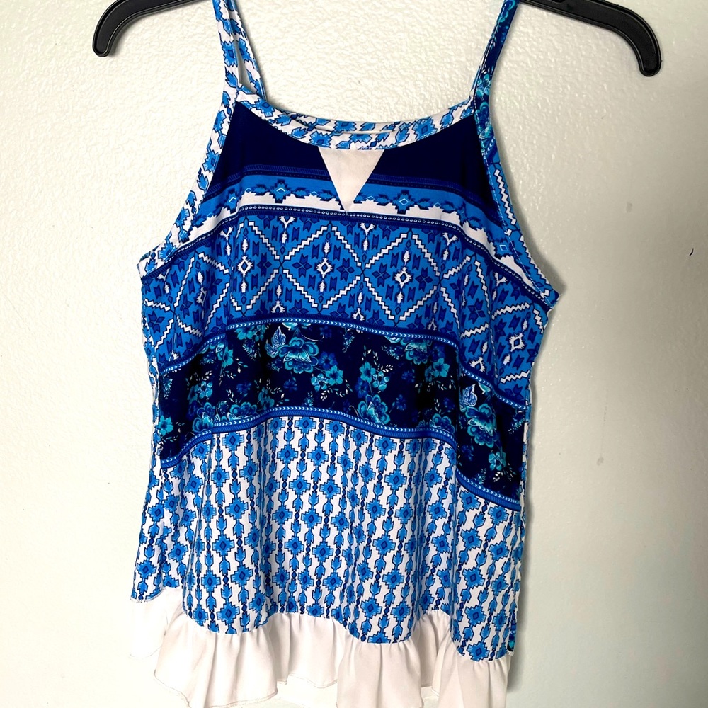 Girls tank top - blue